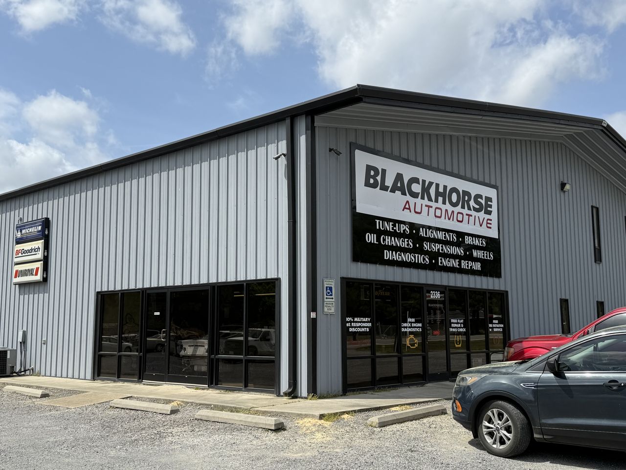 Blackhorse Automotive building exterior in Ahoskie, NC